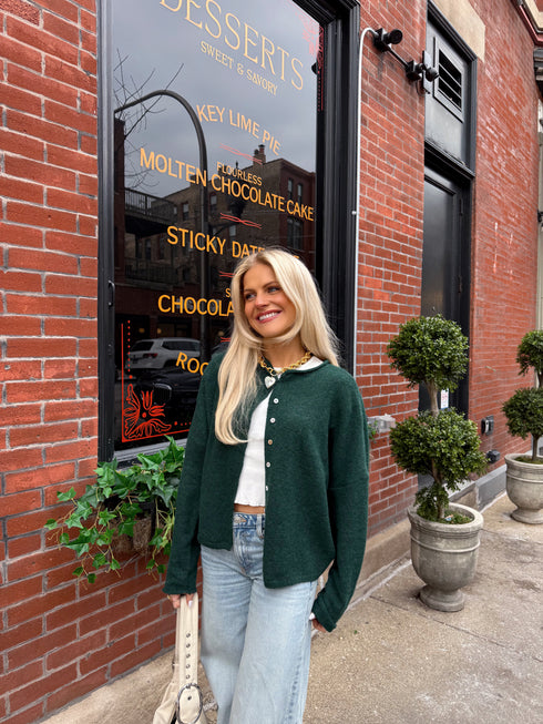 Coco Cutie Cardigan // Evergreen *PREORDER*